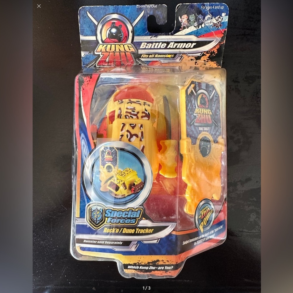 Kung Zhu Pet First Lieutenant ROCK O Battle Hamsters Battle Armor